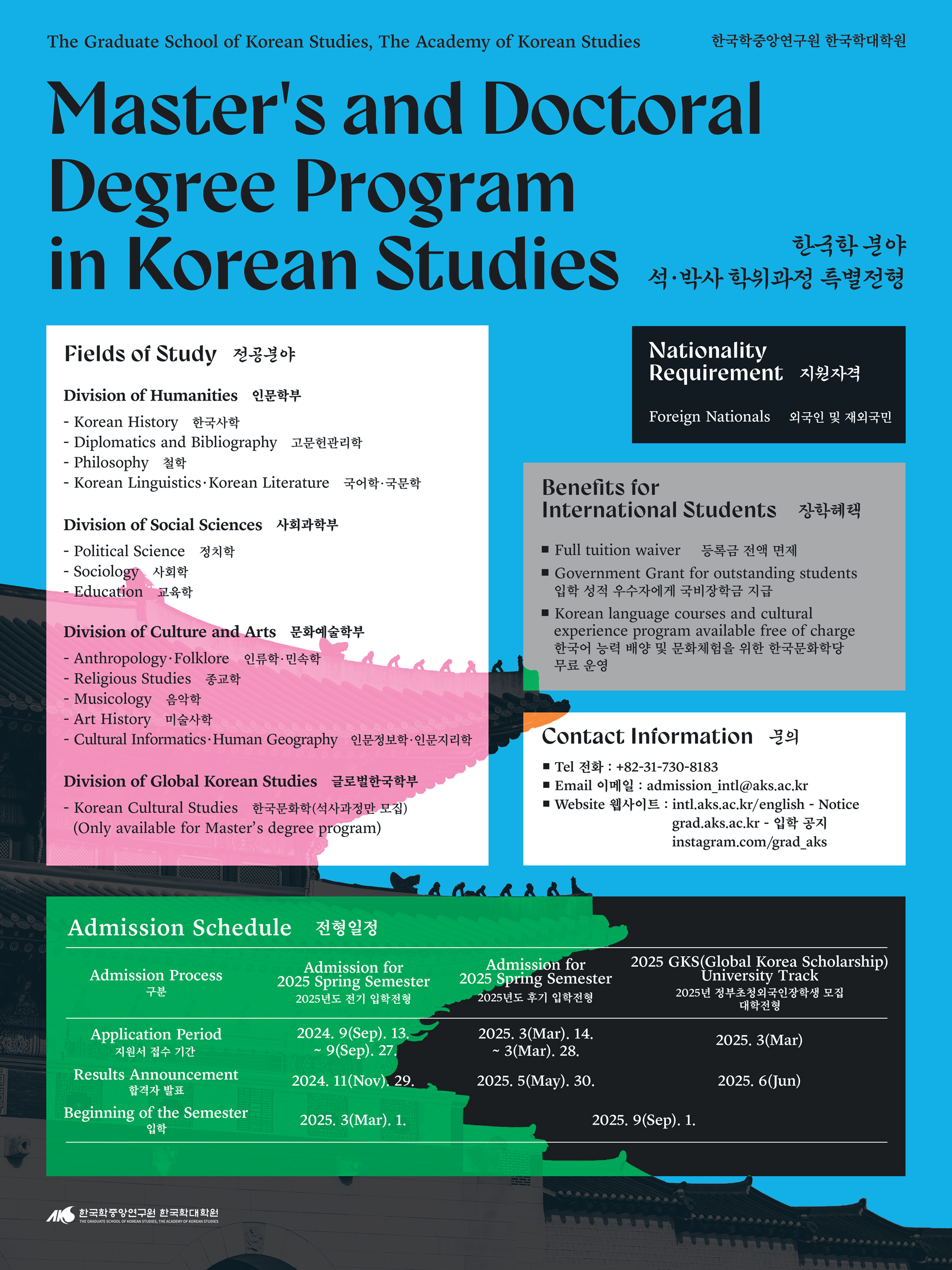 The GSKS Master's and Doctoral Degree Program in Korean Studies(2025